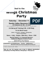 Wings Christmas Party Invitation 2010 - Sandia Church of The Nazarene