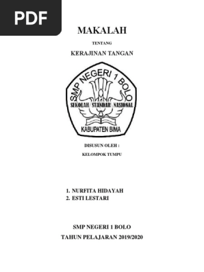 Makalah Kerajinan Tangan Docx
