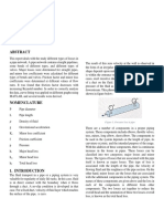 Figure 1: Pressure Loss in Pipe