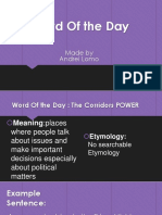 WORD OF THE DAY