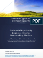 Indonesia Opportunity Business Project Plan: J. N. - PT. Palu Gada
