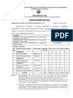 Notification PGIMER Chandigarh Principal Public Relation Officer JR Technician LDC Othe Posts PDF