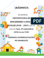 Invitatie Gradinita