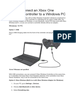 How to Connect an Xbox One Wireless Controller to a Windows PC