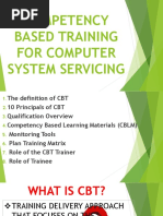 Competency Based Training For Computer System Servicing