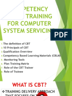 Competency-Based Training for Computer System Servicing