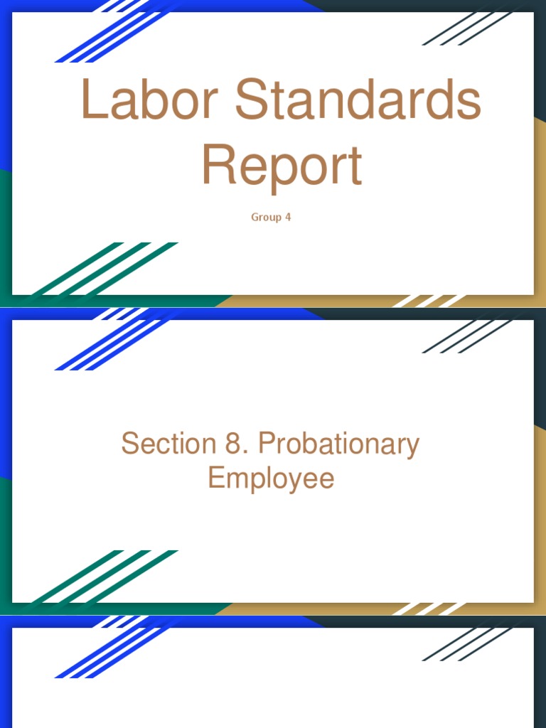 Labor Standards Report4 PDF Employment Labour Law