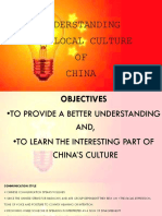 Understanding The Local Culture OF China