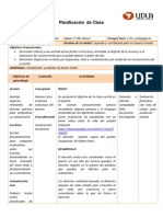 Planificación de clase de Lenguaje y Comunicación sobre el análisis de poemas