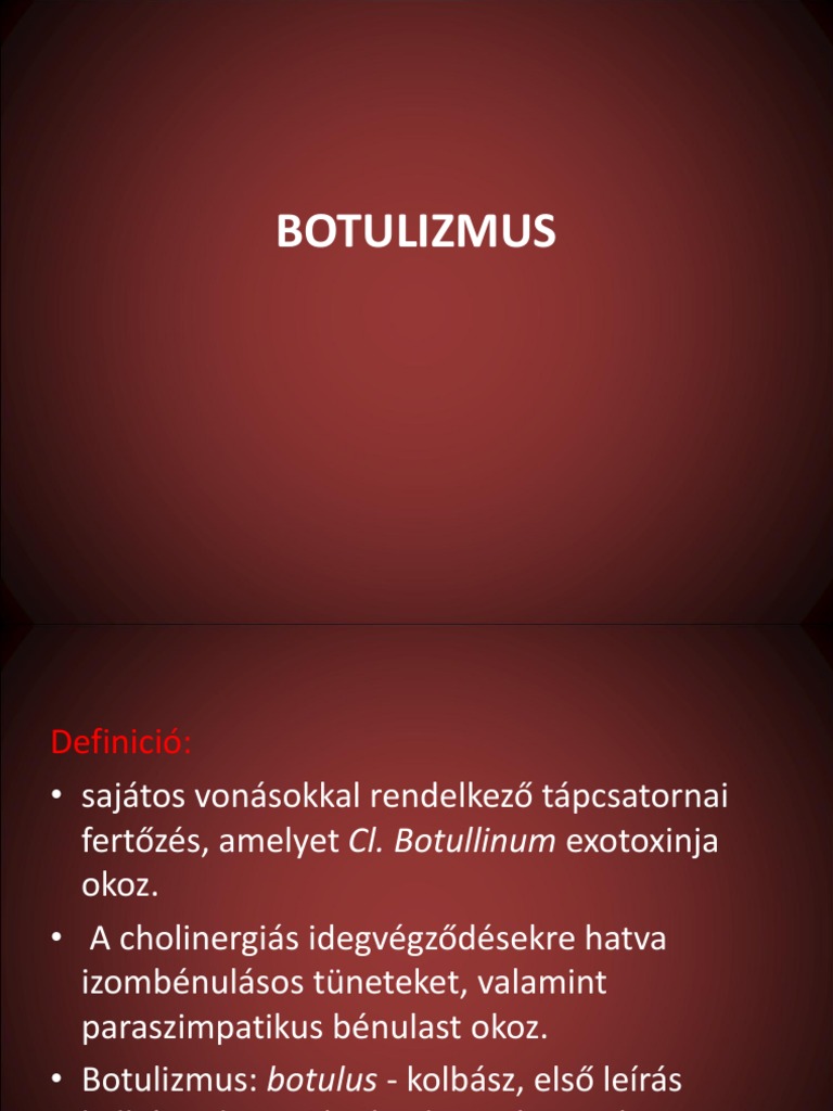 Botulizmus - Betegségek | Budai Egészségközpont