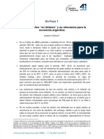 El Gasto Público en Dólares y Su Relevancia Para La Economía Argentina. Joaquin Cottani