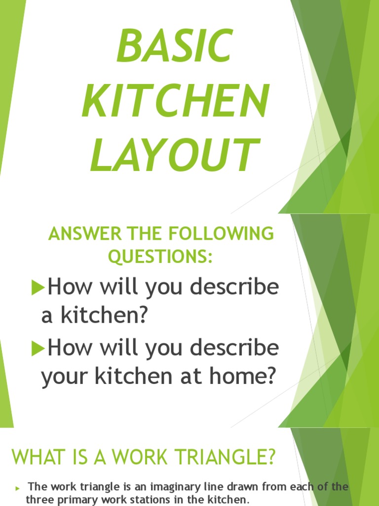 Basic Kitchen Layout | PDF