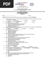 First Quarter Assessment in Oral Communication