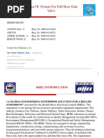 Design of Fixture For Full Bore Gate Valve - Review