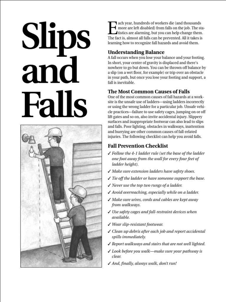 Fall Prevention Tips for Workplace Safety | PDF