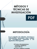 Mètodos y Tècnicas de Investigaciòn