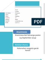 Identitas: Nama: Ny. M Umur: 49 Tahun Jenis Kelamin: Perempuan Agama: Islam Alamat: Magelang