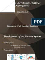 Generating A Proteomic Profile of Neurogenesis: Shaun Garnett