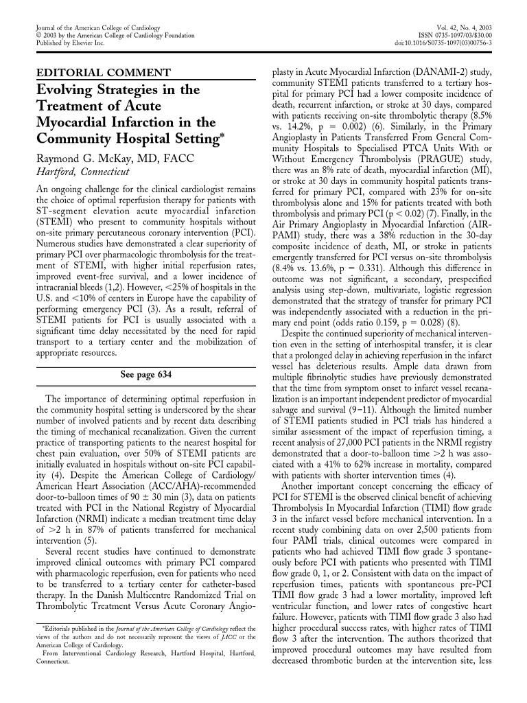 Dudj | PDF | Percutaneous Coronary Intervention | Myocardial Infarction