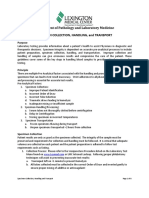 SpecimenCollectionHandlingTransport032715 PDF