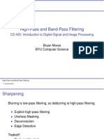 CS 450: High-Pass and Band-Pass Filtering