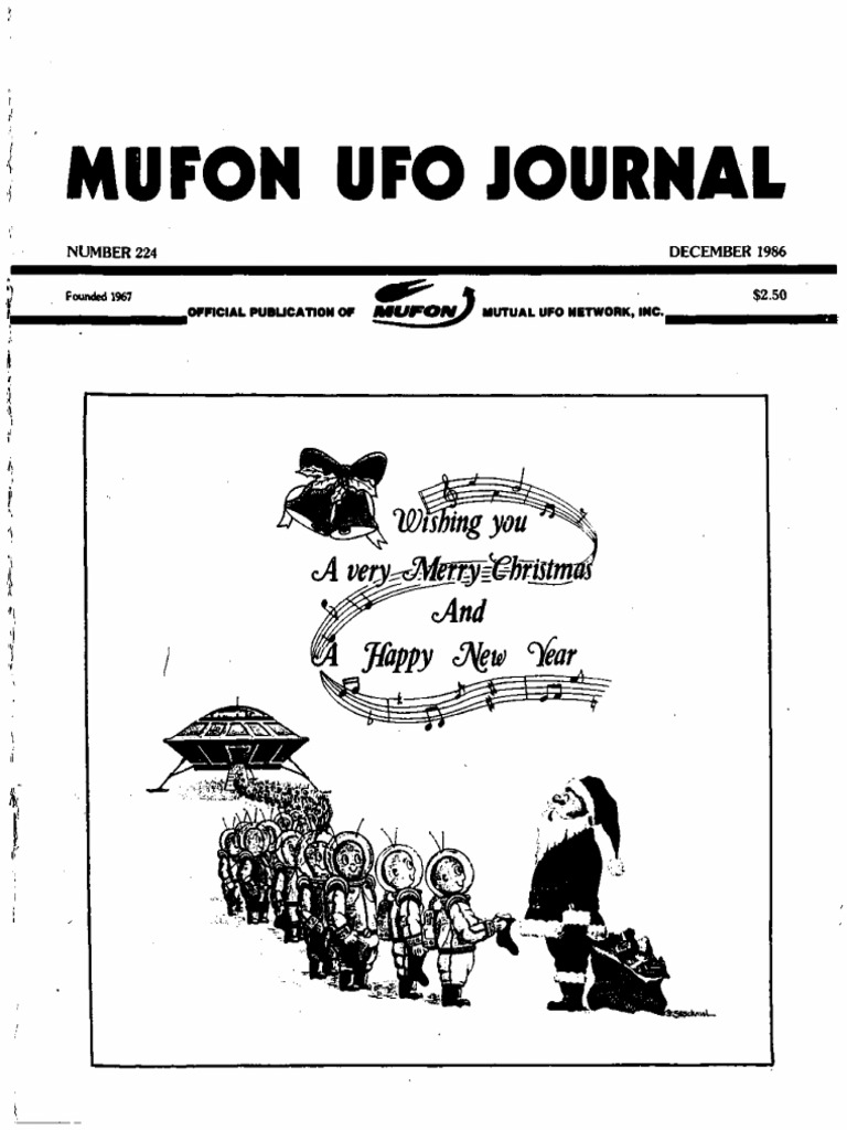 MUFON UFO Journal December 1986 PDF Unidentified Flying Object