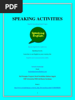 Speaking Activities: English Speaking Study Pages