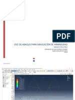 Simulación armaduras Abaqus vs manual