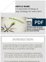 Four Logics of Corporate Strategy & How To Develop Strategy For Execution