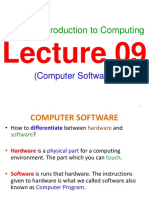 CS1010 Introduction To Computing: (Computer Software)