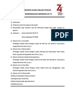 Rundown Acara Malam Puncak 74