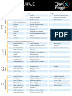 Listado Equipaje Praga