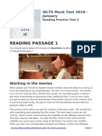 Reading Passage 1: IELTS Mock Test 2018 - January
