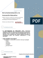 De la Autoevaluación a la Innovación Educativa - Tema 1 (presentación) -- JMValero