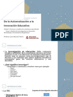 De La Autoevaluación A La Innovación Educativa - Tema 1 (Presentación) - JMValero