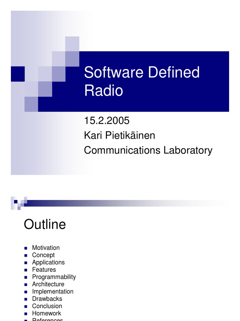 Software Defined Radio | PDF | Software Defined Radio | Digital Signal ...