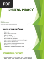 Digital Piracy: Fall-2018 Professional Practices