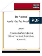 Best Practices of MSDS