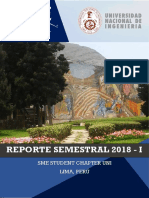 Reporte Semestral 2018 - I: Sme Student Chapter Uni Lima, Perú