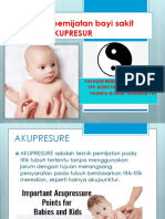 Panduan Pemijatan Bayi Sakit Dengan AKUPRESUR