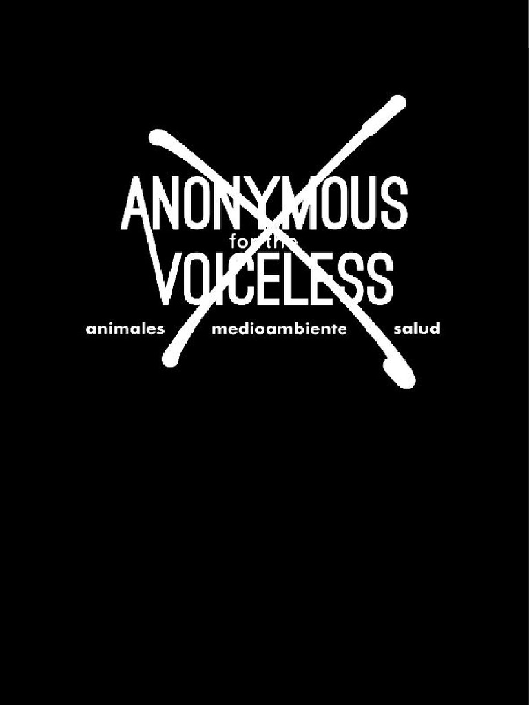 Anonymous For The Voiceless | PDF | Veganismo
