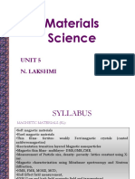 Materials Science UNIT 5