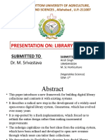 Presentation On: Library Building: Submitted To