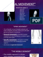 Spinal Range of Movement