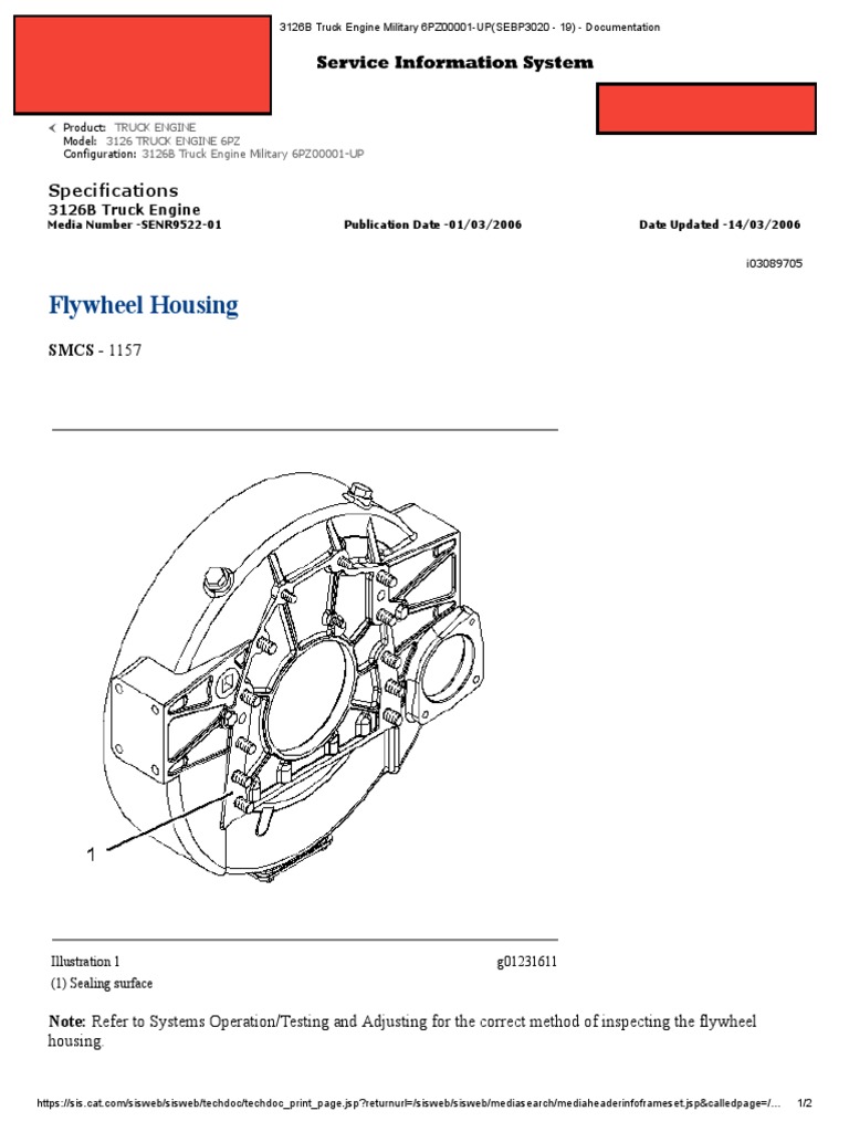 Flywheel Housing Specifications PDF