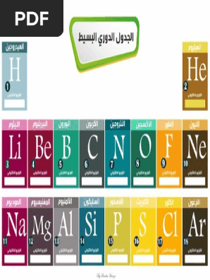 الجدول الدوري