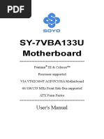 SY-7VBA133U Motherboard: User's Manual