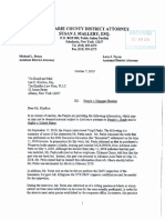 Schoharie County DA Letter To Defense Regarding Mavis Tire