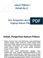 Arti Dan Ruang Lingkup Hukum Pidana