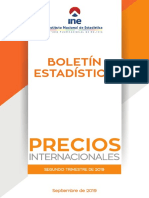 INSTITUTO NACIONAL DE ESTADÍSTICA (INE), PRECIOS INTERNACIONALES 2019